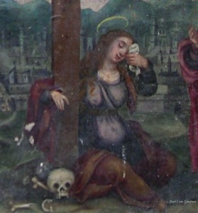 Ampliación del retablo de María Magdalena embarazada en el Monasterio de Santes Creus, en Tarragona. (Fotografía cortesía de José Luis Giménez)