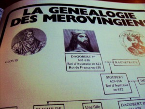 La genealogía de los Reyes Merovingios de la Biblioteca de París
