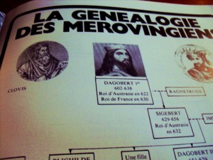 geneaologia La genealogía de los Reyes Merovingios de la Biblioteca de París